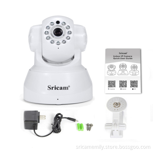 Sricam SP012 P2P Pan Tilt Wireless Wifi Home Security Guard IP Camera with Memory Card Slot